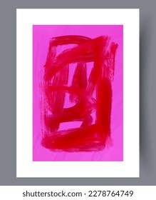 Resumen de rayas estéticas formas estéticas de la impresión de arte en la pared. Paredes de arte para el diseño interior. Fondo decorativo contemporáneo con formas. Afiche de rayas abstractas mínimo imprimible.