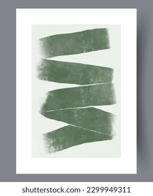 Abstract stripes artistic improvisation wall art print. Wall artwork for interior design. Contemporary decorative background with improvisation. Printable minimal abstract stripes poster.