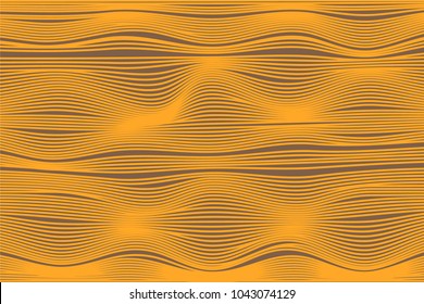 Abstract Stripes Background with 3d Effect. Distorted Curved Lines. Futuristic Wavy Illustration. Abstract Background for Web Design, Wallpaper, Banner, Presentation, Cover, Brochure, Musical Poster.