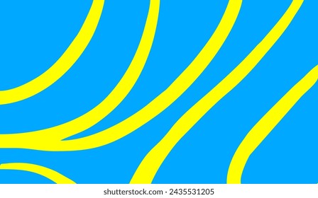 
abstract stripes background .blue and yellow colors and trendy handdrawing doodle style