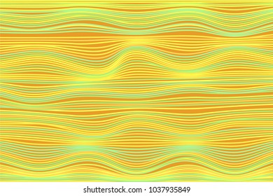 Abstract Stripes Background in Ethnic Style. Distorted Curved Lines. Wavy Illustration in Hipster Style. Colorful Abstract Background for Web Design, Wallpaper, Presentation or Your Project.
