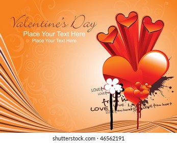 abstract stripes background with grungy funky pattern heart