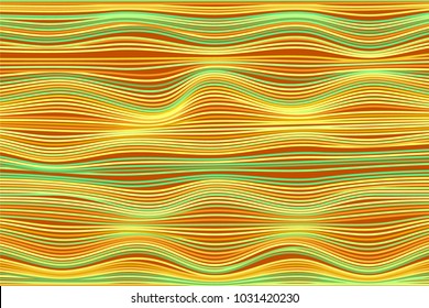 Abstract Stripes Background in Hipster Style. Distorted Curved Lines. Bright Wavy Illustration. Colorful Abstract Background for Web Design, Wallpaper, Presentation or Your Project.