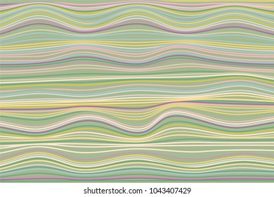 Abstract Stripes Background in Pastel Color Design. Distorted Curved Lines. Wavy Illustration in Hipster Style. Colorful Abstract Background for Web Design, Wallpaper, Presentation or Your Project.