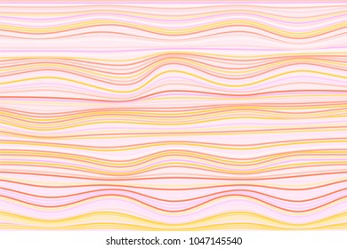 Abstract Stripes Background in Pastel Color Design. Distorted Curved Lines. Wavy Illustration in Hipster Style. Colorful Abstract Background for Web Design, Wallpaper, Presentation or Your Project.