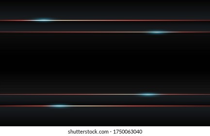 Abstract stripes black red line background