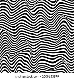 abstract stripes black and white texture vector illustration