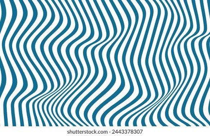 Abstract stripes blue art wave line background. Vector illustration