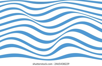 Abstract stripes blue wave line background. Vector illustration