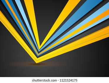 Abstract stripes corporate geometric background. Vector illustration