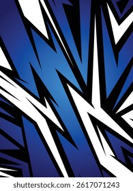abstract stripes gradient blue and white racing vector background