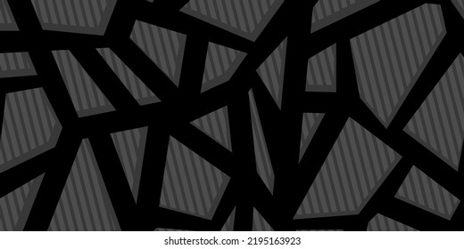 Abstract stripes on dark background. Modern background with lines and shadows. Vector backdrop EPS 10