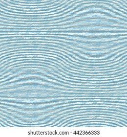 Abstract stripes pattern. Vector seamless geometric doodle ornament. White and blue waves wallpaper.