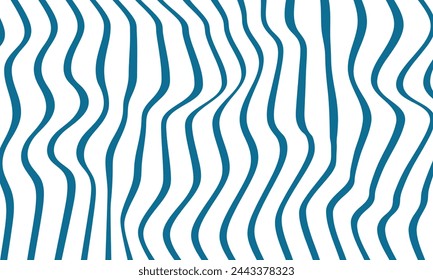 Abstract stripes pattern wavy stripes rippled wave line background. Vector illustration