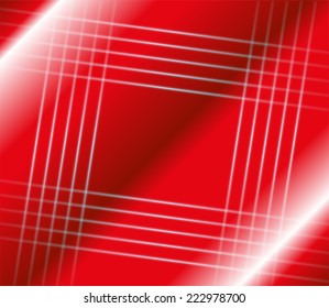 Abstract stripes square on red background