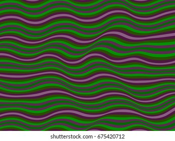 Abstract stripes texture, wavy lines image. Banner or card backdrop graphic design. Curved stripes vector, wavy pattern, colorful minimalist background. 