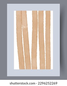 Abstract stripes vertical minimalism wall art print. Wall artwork for interior design. Printable minimal abstract stripes poster. Contemporary decorative background with minimalism.