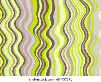 Abstract stripes wave ripple texture vector. Curved lines wavy ribbons. Advertising banner, billboard or card decorative striped background graphic design. Lined backdrop.