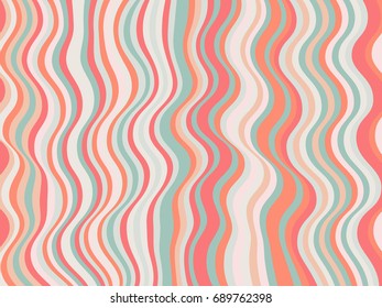 Abstract stripes wave ripple texture vector. Curved lines wavy ribbons pattern. Advertising banner, billboard or card decorative striped background graphic design. Vertical stripes.