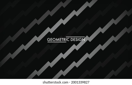 Abstract stripped geometric background. Modern black and white pattern.