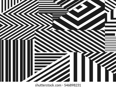 Abstract stripped geometric background. Vector illustration