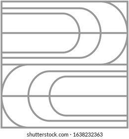 Abstract stripped geometric waves background. Vector illustration