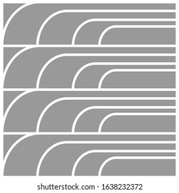 Abstract stripped geometric waves background. Vector illustration