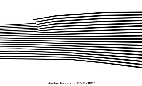 abstrakte Streifen Linie 3d, Konzept für Architektur parametrische Wand