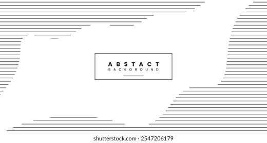 Diseño de fondo blanco de línea de tiras Abstractas. Ilustración vectorial
