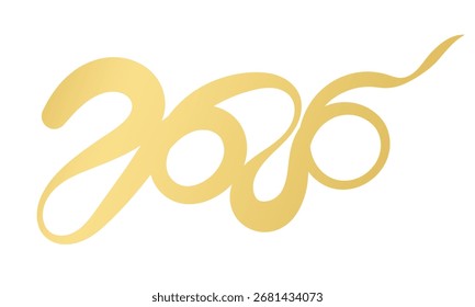 Abstract stroke art number 2026