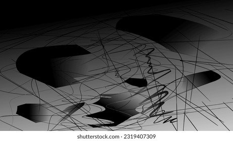 abstract stroke vector for black and white background