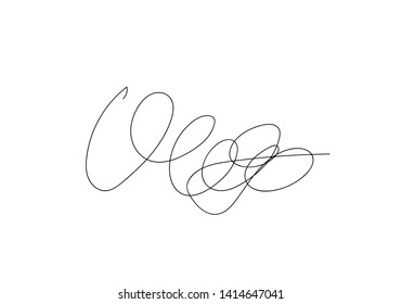 abstract stroke, vector icon illustration