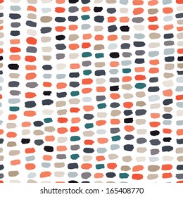 Abstract Strokes Of Paint Vivid Seamless Pattern