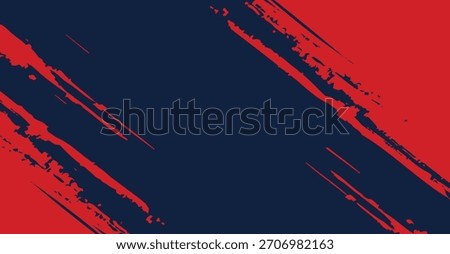 Abstract Strokes Red and Dark Blue Diagonal Shapes Brush Strokes Modern Background, use as a dynamic backdrop for websites, banners, and creative presentations, 173 characters