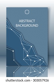 Abstract structural background. For poster, flyer, brochure design template.