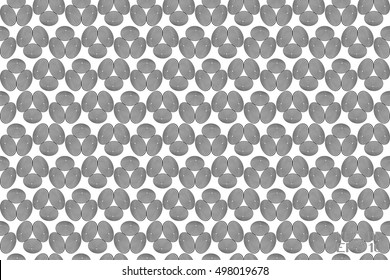 Abstract Structural Curved Pattern. Black Lines on White Background. Poster for Print. Vector Illustration