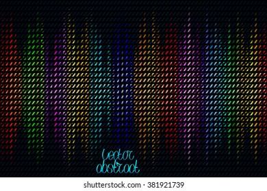 Abstract Structure  Background. Colorful Equalizer. Vector Illustration