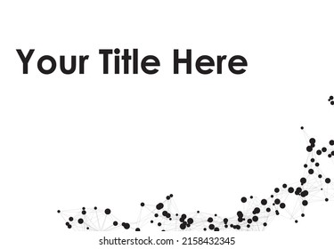 Abstract structure in black on white background