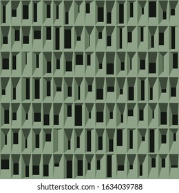 Abstract Structure Blocks Generative Art background illustration