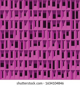Abstract Structure Blocks Generative Art background illustration