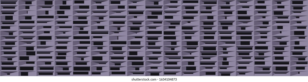 Abstract Structure Blocks Generative Art background illustration