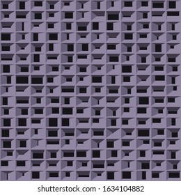 Abstract Structure Blocks Generative Art background illustration