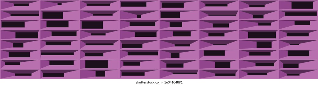 Abstract Structure Blocks Generative Art background illustration