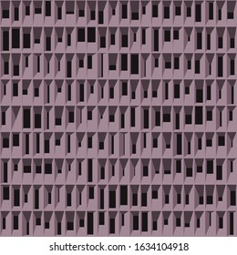 Abstract Structure Blocks Generative Art background illustration