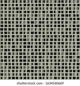 Abstract Structure Blocks Generative Art background illustration