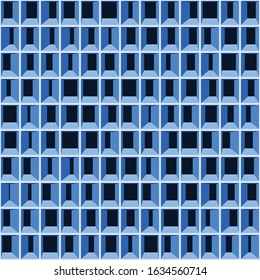Abstract Structure Blocks Generative Art background illustration