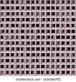 Abstract Structure Blocks Generative Art background illustration