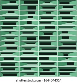 Estructura abstracta bloques ilustración de fondo de arte generativo