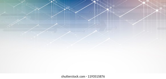 abstract structure circuit computer cube technology business background