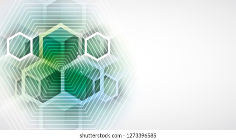 abstract structure circuit computer cube technology business background
